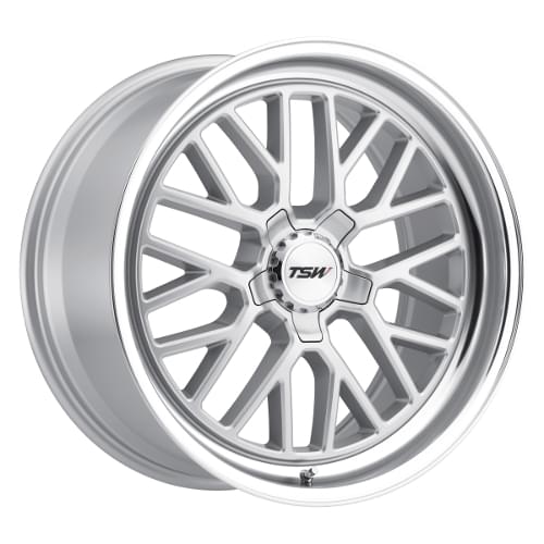TSW Hockenheim Silver W/ Mirror Cut Lip - Part Number 1885HCK405114S76 TSW Hockenheim Silver W/ Mirror Cut Lip Photo