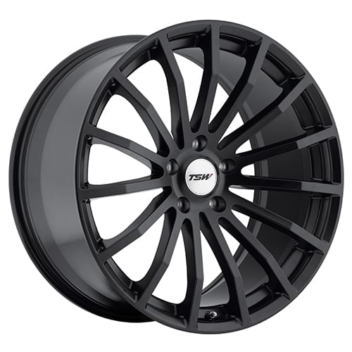 TSW Mallory Matte Black - Part Number 1880MAL455112B72 TSW Mallory Matte Black Photo