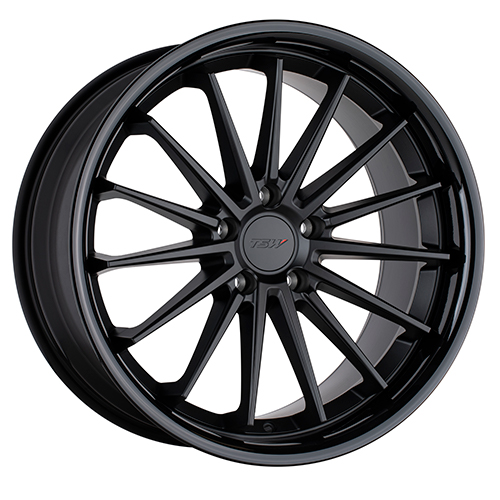 TSW Marina Matte Black W/ Gloss Black Lip - Part Number 1985MRA425112B66 TSW Marina Matte Black W/ Gloss Black Lip Photo