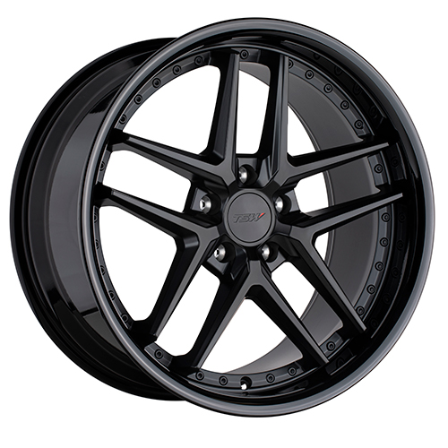 TSW Premio Matte Black W/ Gloss Black Lip - Part Number 1985REM325112B66 TSW Premio Matte Black W/ Gloss Black Lip Photo