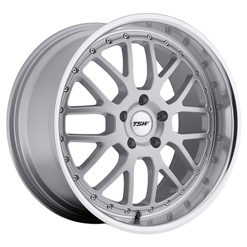 TSW Valencia Silver W/ Mirror Lip - Part Number 1780VAL205120S76 TSW Valencia Silver W/ Mirror Lip Photo