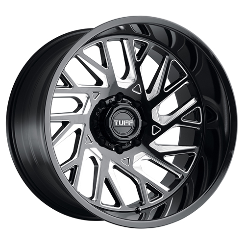 Tuff T4B Gloss Black W/ Milled Spokes - Part Number 2614T4B-28180B25B Tuff T4B Gloss Black W/ Milled Spokes Photo