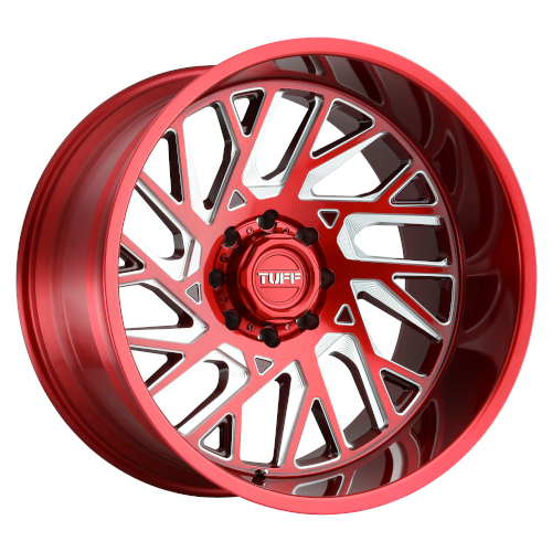 Tuff T4B Machined Candy Red Milled Right - Part Number 2212T4B-58165R25R Tuff T4B Machined Candy Red Milled Right Photo