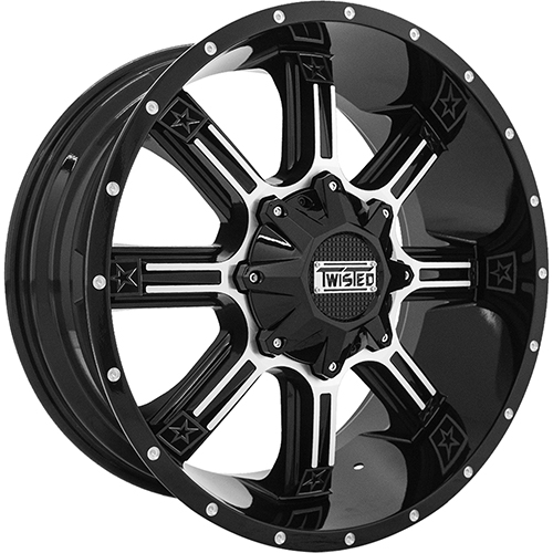 Twisted Offroad Radar T-21 Black Machined - Part Number T-21209051397150+18GBM Twisted Offroad Radar T-21 Black Machined Photo
