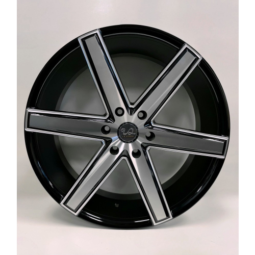U2 Wheel 56 Black Machined W/ Milled Windows