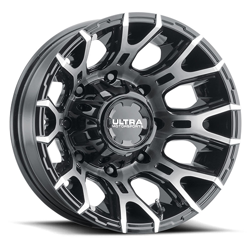 Ultra Scorpion Dually 022 Gloss Black W/ Diamond Cut Face & Clear Coat - Part Number 022-7699RU Ultra Scorpion Dually 022 Gloss Black W/ Diamond Cut Face & Clear Coat Photo