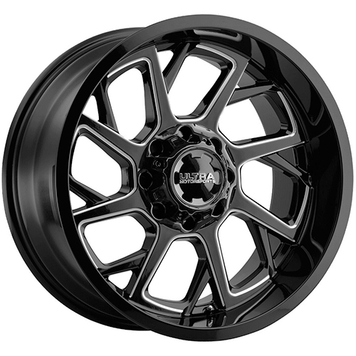 Ultra Patriot 120 Gloss Black Milled Accents - Part Number 120-2987BM+18 Ultra Patriot 120 Gloss Black Milled Accents Photo