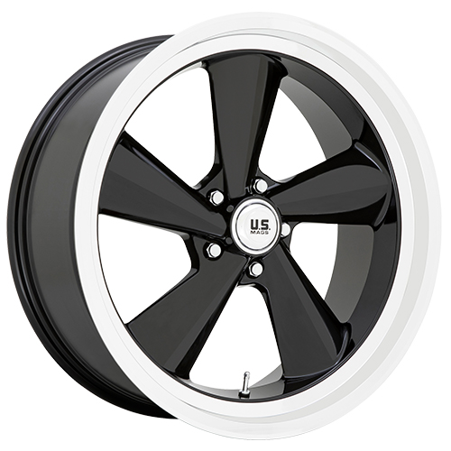 US Mags U136 TS Gloss Black W/ Machined Lip - Part Number U13622906155R US Mags U136 TS Gloss Black W/ Machined Lip Photo