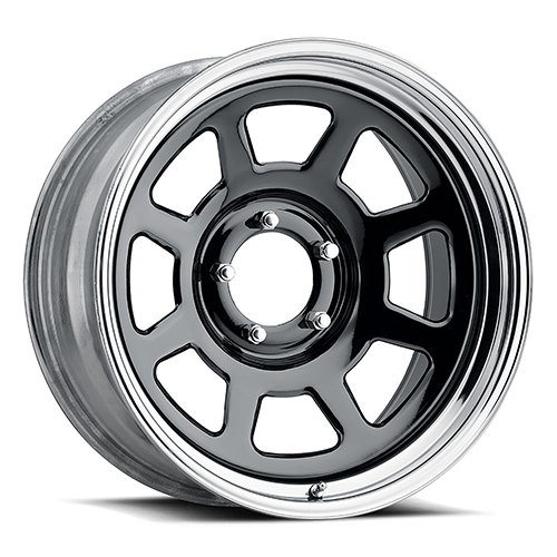 US Wheel Dlux Chrome And Gloss Black