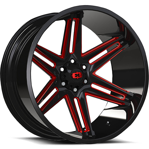 Vision Offroad Razor 363 Black W/ Red Tint - Part Number 363-20087GBMR-25 Vision Offroad Razor 363 Black W/ Red Tint Photo