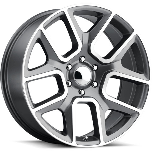 Voxx Replica Ram 1500 Gunmetal Machined - Part Number DRM 229-6139-18 GMF Voxx Replica Ram 1500 Gunmetal Machined Photo