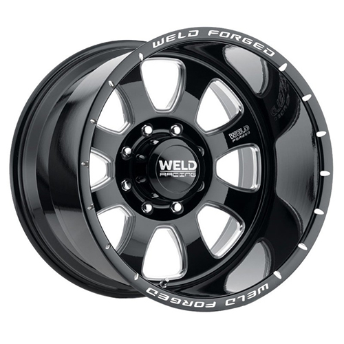 Weld Off-Road Renegade W807 Gloss Black Milled - Part Number W80702082BBA Weld Off-Road Renegade W807 Gloss Black Milled Photo