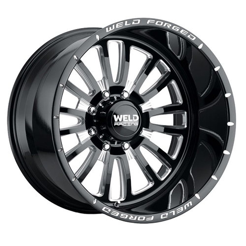 Weld Off-Road Vektor W809 Gloss Black Milled - Part Number W80902082BBA Weld Off-Road Vektor W809 Gloss Black Milled Photo