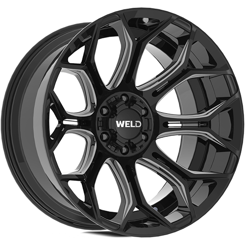 Weld Off-Road Gradient W111 Gloss Black Milled - Part Number W11122018475 Weld Off-Road Gradient W111 Gloss Black Milled Photo