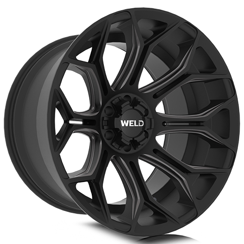 Weld Off-Road Gradient W112 Satin Black Machined DDT - Part Number W11222070475 Weld Off-Road Gradient W112 Satin Black Machined DDT Photo