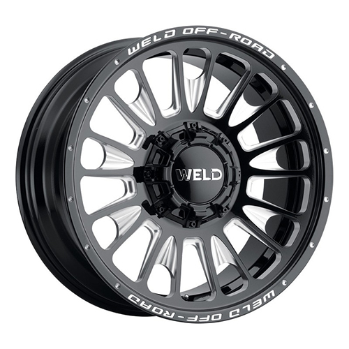 Weld Off-Road Scorch W121 Gloss Black Milled - Part Number W12100098600 Weld Off-Road Scorch W121 Gloss Black Milled Photo