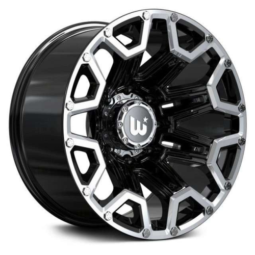 Wesrock Blaze Black Machined Lip w/ Silver Bolts