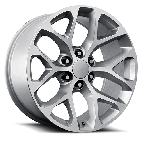 Wheel Replicas Sierra Snowflake V1182 Gloss Silver Machined - Part Number V1182-295824S Wheel Replicas Sierra Snowflake V1182 Gloss Silver Machined Photo