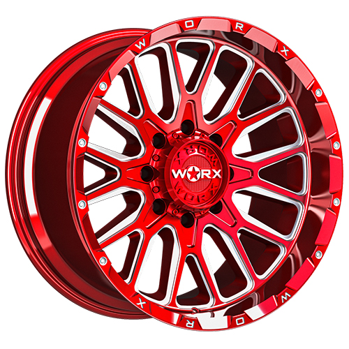 Worx 818RM Gloss Candy Red W/ Milled Accents - Part Number 818RM-2126844 Worx 818RM Gloss Candy Red W/ Milled Accents Photo
