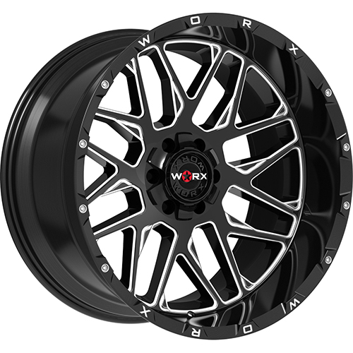 Worx 819BM Gloss Black W/ Milled Windows - Part Number 819BM-2098718 Worx 819BM Gloss Black W/ Milled Windows Photo