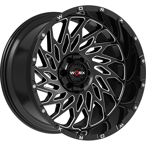 Worx 820BM Gloss Black W/ Milled Windows - Part Number 820BM-2100919 Worx 820BM Gloss Black W/ Milled Windows Photo