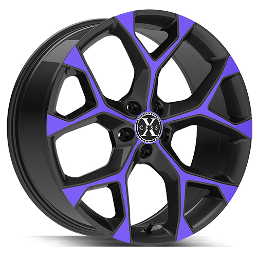 Xcess X05 Gloss Black W/ Candy Purple Machined Photo