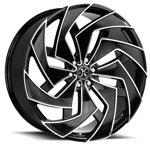 Xcess X04 Gloss Black Milled - Part Number X04663926GBML Xcess X04 Gloss Black Milled Photo