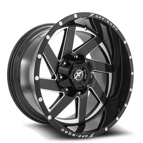 XF Offroad XF-205 Black Milled Window - Part Number XF-205201061351397-24BM-SS XF Offroad XF-205 Black Milled Window Photo