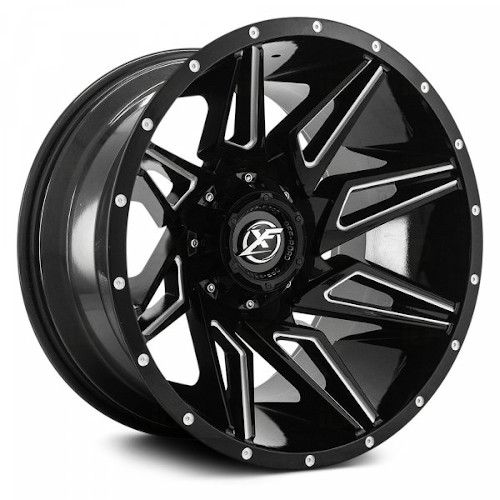 XF Offroad XF-218 Gloss Black Milled - Part Number XF-218209061351397+0GBML XF Offroad XF-218 Gloss Black Milled Photo