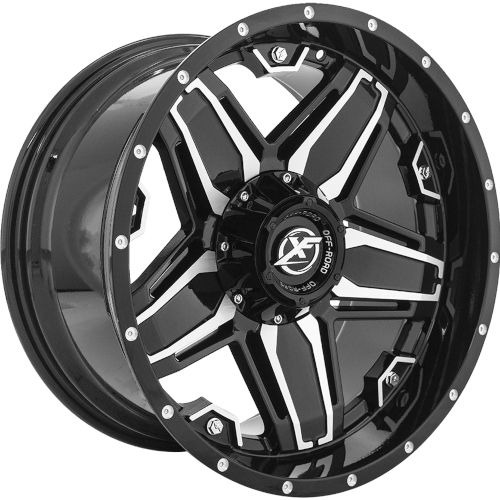 XF Offroad XF-223 Gloss Black Machined - Part Number XF-22320105135127-12GBM XF Offroad XF-223 Gloss Black Machined Photo