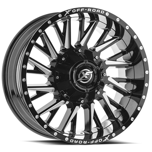 XF Offroad XF-226 Gloss Black Milled - Part Number XF-226209051143127+12GBML XF Offroad XF-226 Gloss Black Milled Photo