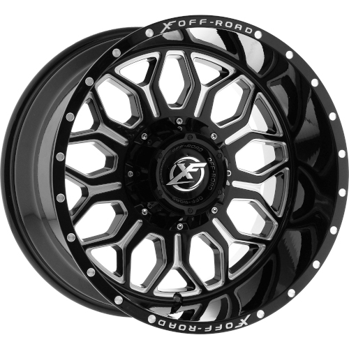 XF Offroad XF-227 Gloss Black Milled - Part Number XF-227201081651170-24GBML XF Offroad XF-227 Gloss Black Milled Photo