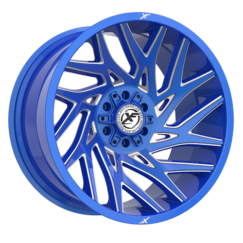XF Offroad XF-229 Anodized Blue W/ Milled Accents - Part Number XF-229209081651170+0ABML XF Offroad XF-229 Anodized Blue W/ Milled Accents Photo