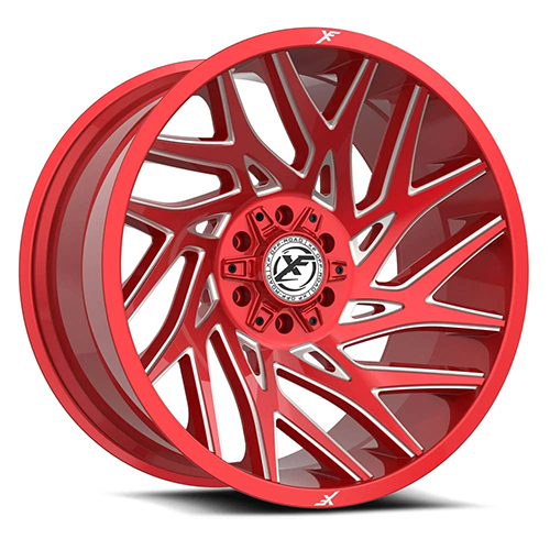XF Offroad XF-229 Anodized Red W/ Milled Accents - Part Number XF-229201061351397-12ARM XF Offroad XF-229 Anodized Red W/ Milled Accents Photo