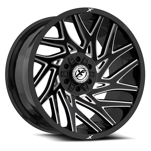 XF Offroad XF-229 Gloss Black Milled - Part Number XF-229209051271397+12GBM XF Offroad XF-229 Gloss Black Milled Photo