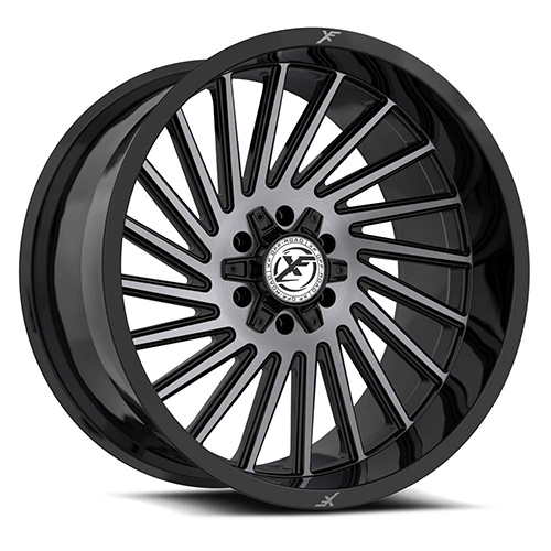 XF Offroad XF-239 Gloss Black Brushed W/ Double Dark Tint - Part Number XF-239201051271397-24GBBRDDT XF Offroad XF-239 Gloss Black Brushed W/ Double Dark Tint Photo
