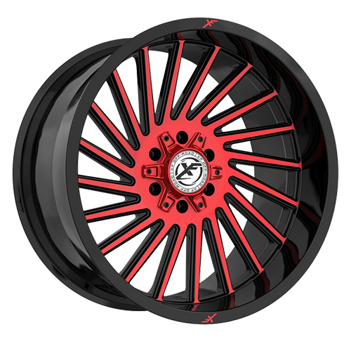 XF Offroad XF-239 Gloss Black W/ Red Milled Accents - Part Number XF-239261261351397-44GBMLR XF Offroad XF-239 Gloss Black W/ Red Milled Accents Photo