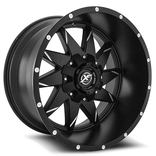 XF Offroad XF-208 Black Milled - Part Number XF-208201051397150-12BM XF Offroad XF-208 Black Milled Photo
