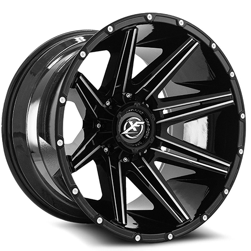 XF Offroad XF-220 Gloss Black Milled - Part Number XF-2202010513512724GBML XF Offroad XF-220 Gloss Black Milled Photo