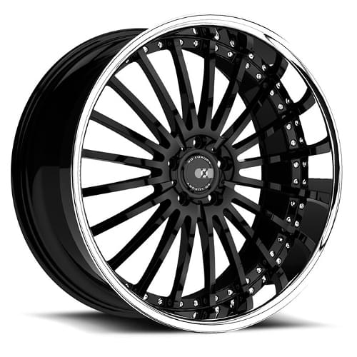 XO Luxury New York Gloss Black W/ SS Lip - Part Number 2085NEW355120B72 XO Luxury New York Gloss Black W/ SS Lip Photo