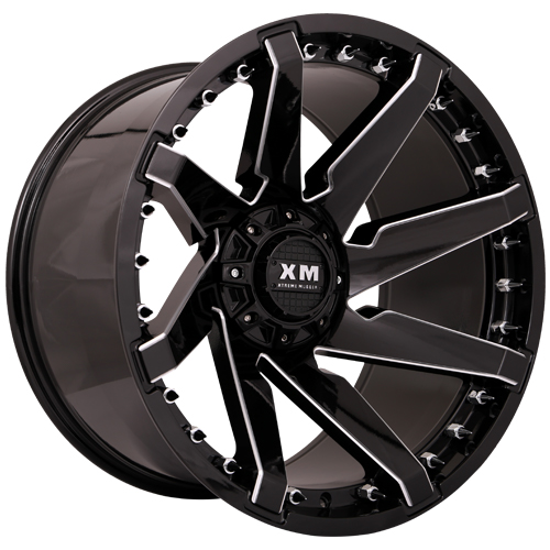 Xtreme Mudder XM301 Gloss Black Milled Photo