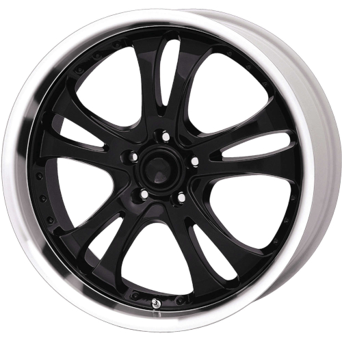 American Racing Casino AR393 Gloss Black W/ Machined Lip - Part Number AR39327552 American Racing Casino AR393 Gloss Black W/ Machined Lip Photo