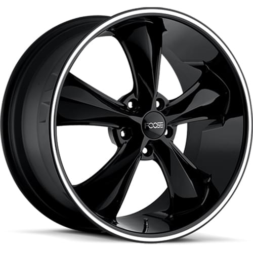 Foose Legend F104 Gloss Black W/ Milled Spokes Photo