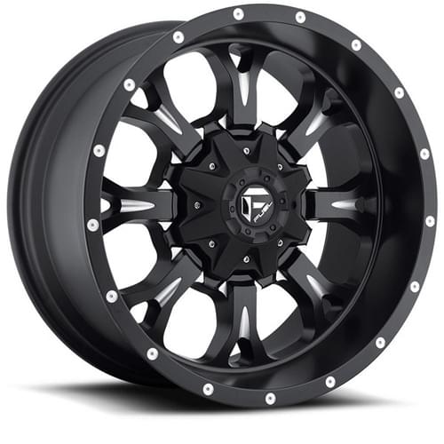 Fuel Offroad Krank D517 Matte Black W/ Milled Spokes Deep