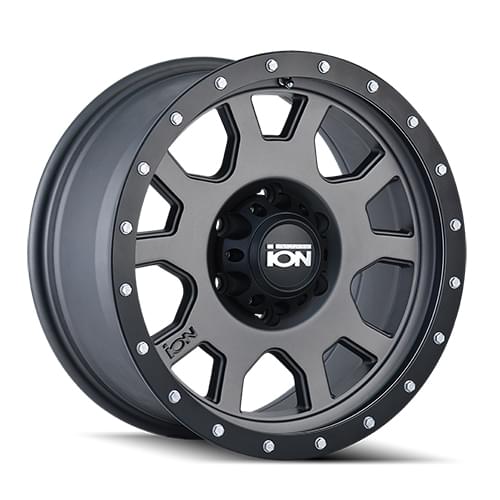 Ion Alloy 135 Matte Gunmetal W/ Black Beadlock - Part Number 135-8981MG18 Ion Alloy 135 Matte Gunmetal W/ Black Beadlock Photo