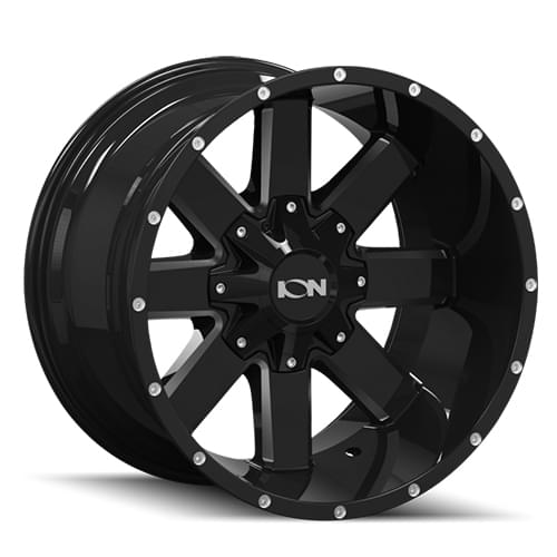 Ion Alloy 141 Gloss Black W/ Milled Spokes - Part Number 141-2997M18 Ion Alloy 141 Gloss Black W/ Milled Spokes Photo
