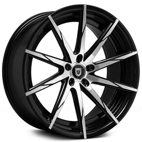 Lexani CSS-15 Gloss Black W/ Machined Face - Part Number CSS15-2210-15-15MB Lexani CSS-15 Gloss Black W/ Machined Face Photo