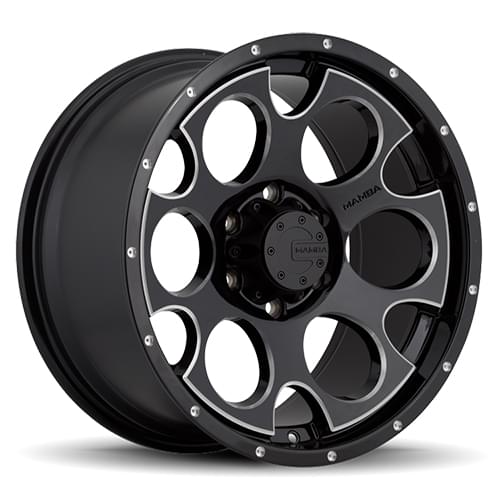 Mamba M17 589 Gloss Black W/ Milled Accents - Part Number 589B-M17798312B Mamba M17 589 Gloss Black W/ Milled Accents Photo