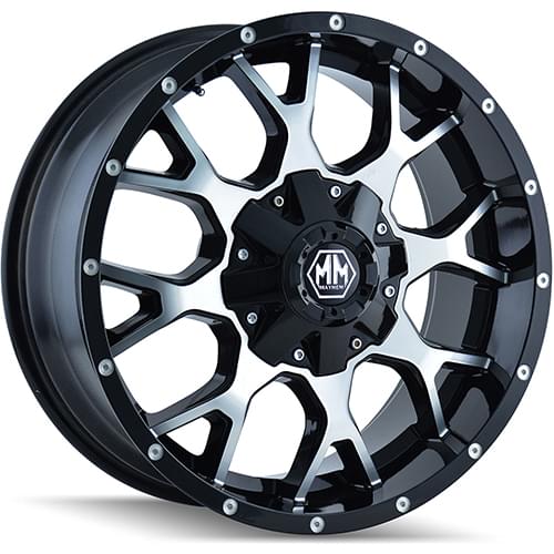Mayhem Warrior 8015 Black W/ Machined Face - Part Number 8015-2178B Mayhem Warrior 8015 Black W/ Machined Face Photo