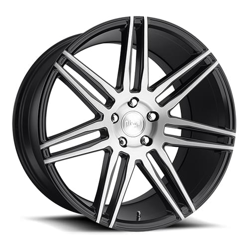 Niche Trento M178 Gloss Black W/ Machined Face - Part Number M178209021+35 Niche Trento M178 Gloss Black W/ Machined Face Photo